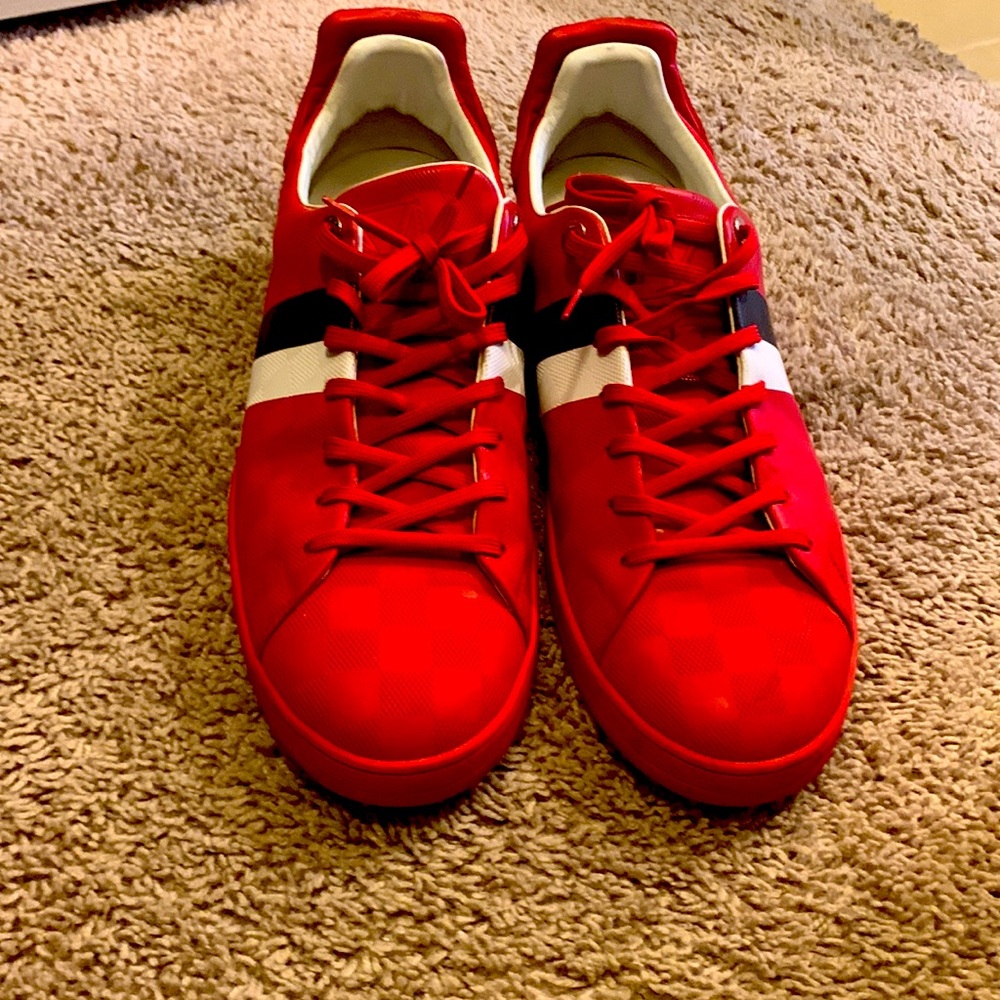 Louis Vuitton mens front row sneakers worn twice.